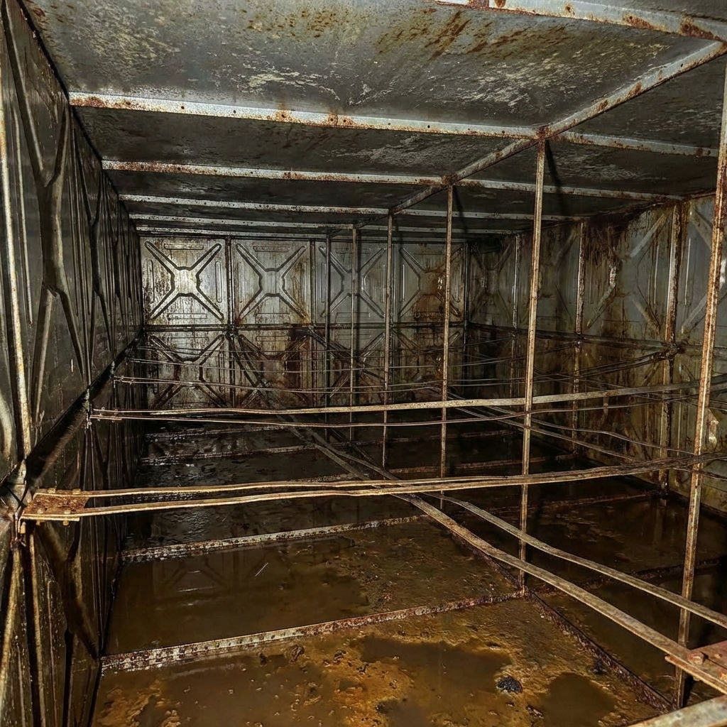 Before Su Deposu Epoksi Kaplama Öncesi ve Sonrası